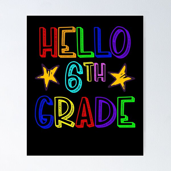 Item preview, Hello 6th Grade Doodle Art New Sixth Grade Student Gift Gear designed and sold by DynamicDesign.