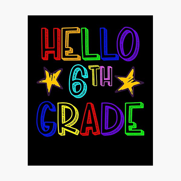 Item preview, Hello 6th Grade Doodle Art New Sixth Grade Student Gift Gear designed and sold by DynamicDesign.