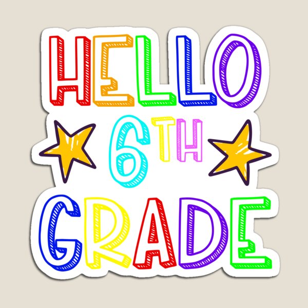Item preview, Hello 6th Grade Doodle Art New Sixth Grade Student Gift Gear designed and sold by DynamicDesign.