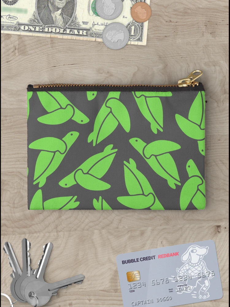 Thumbnail 3 of 4, Zipper Pouch, Green Turtles Geometric Pattern designed and sold by Youpattern.