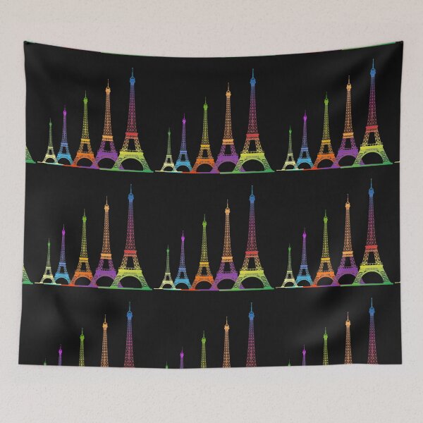 Item preview, COLORFUL EIFFEL TOWER IN GRADIENT ARTLINE PATTERN - Addicted to Paris designed and sold by samArtline.