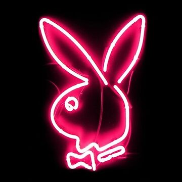playboy neon Sticker for Sale by SAVAGEwav