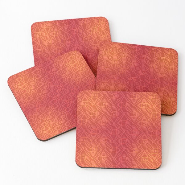 Item preview, The '70s Retro Red pattern designed and sold by TipTop GFX.