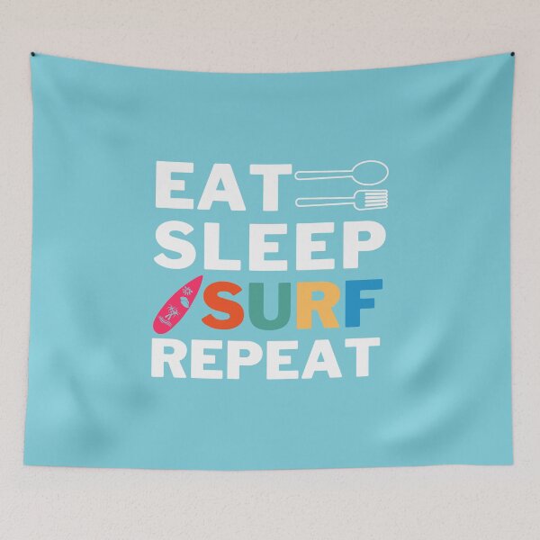 Item preview, Eat Sleep Surf Repeat designed and sold by JooArtPrints  ★★★★★.