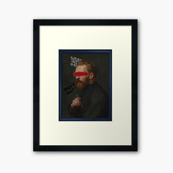Aperçu de l'œuvre Vandalisme du portrait de Vincent van Gogh. créée et vendue par mohandart.