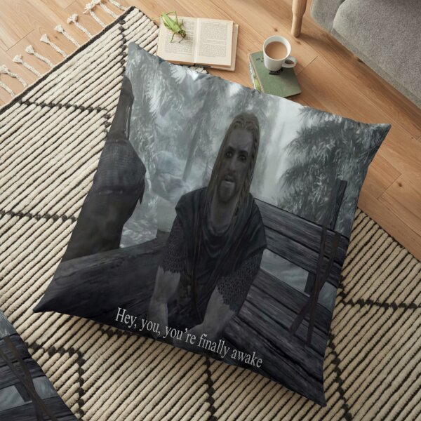 Finally Awake Meme Pillows Cushions Redbubble