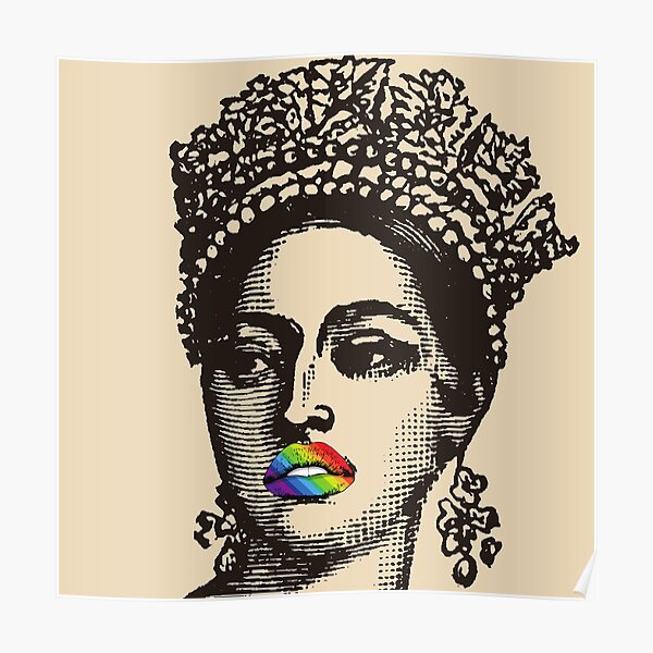 Queen Victoria modernisierte Vintage-Pop-Art -PRIDE / LGBTQ-Version Poster