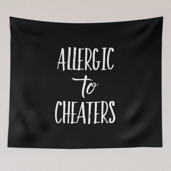 Item preview, Allergic To Cheaters designed and sold by RiseandShineTee.