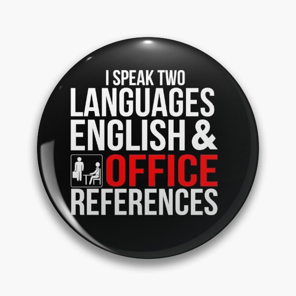 Item preview, I Speak Two Languages English and Office References  designed and sold by NerdCulture.
