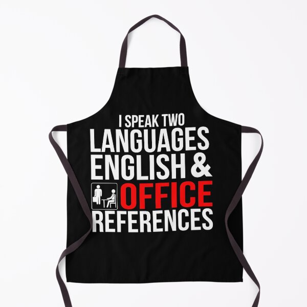 Item preview, I Speak Two Languages English and Office References  designed and sold by NerdCulture.