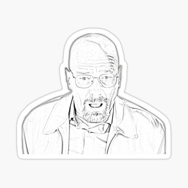 "Walter White Breaking Bad Breaks Down Meme" Sticker for Sale by