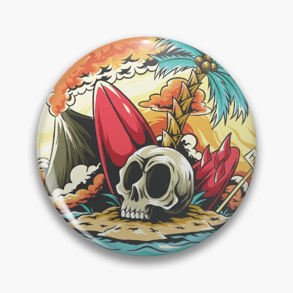 Item preview, Summer Beach Skull Head with Broken designed and sold by ezps.
