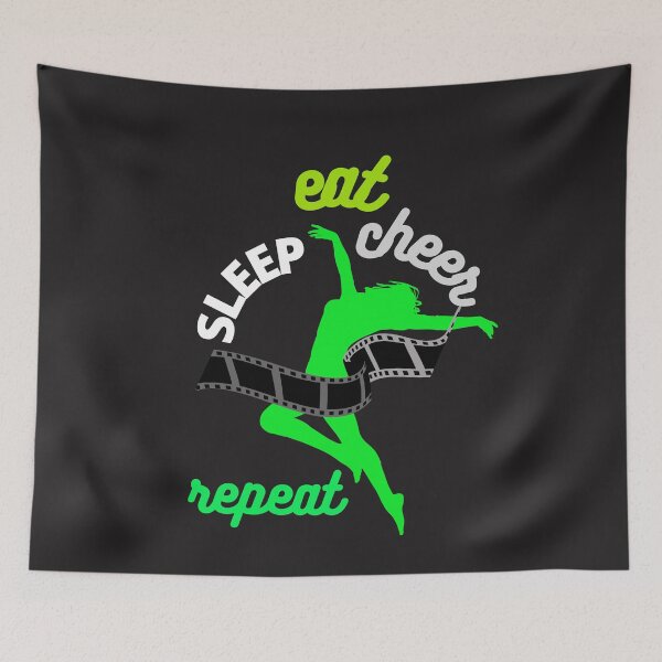 Item preview, eat sleep cheer repeat! designed and sold by Tulips2.
