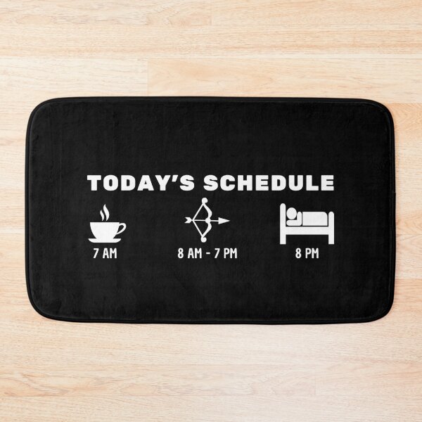 Item preview, Today's Schedule Coffee and Archery designed and sold by 24FAHSION.