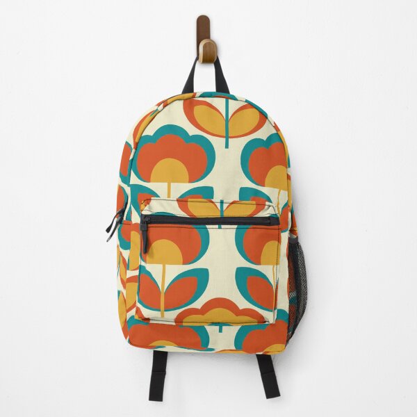 Artikelvorschau, Helles und helles grafisches Blumenmuster im 70er-Jahre-Stil entworfen und verkauft von Pattern Art Designs.