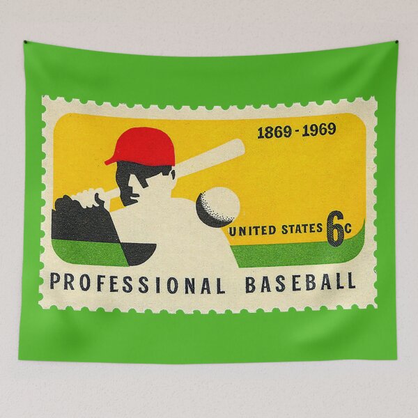 Item preview, Professional Baseball 100th Anniversary 1869-1969, US 6 cents postage stamp, vintage stamp, pro ball, major leagues designed and sold by Nostrathomas66.