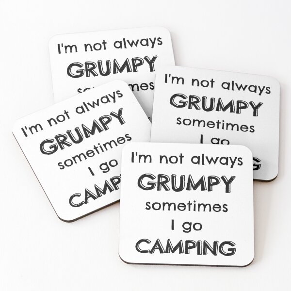 Item preview, I'm not always grumpy sometimes I go camping designed and sold by TheGreenGoat.
