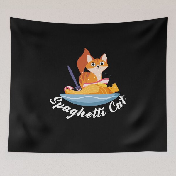 Item preview, Spaghetti Cat Pasta Food Italy designed and sold by MooonTees.
