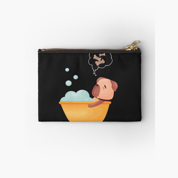 Item preview, Cute Pug In Bath Dreaming Of Dog Treats designed and sold by PupsGoWalkies.