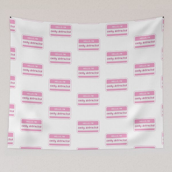 Item preview, Hello I am Easily Distracted | ADHD Awareness  designed and sold by LemonbatStudio.