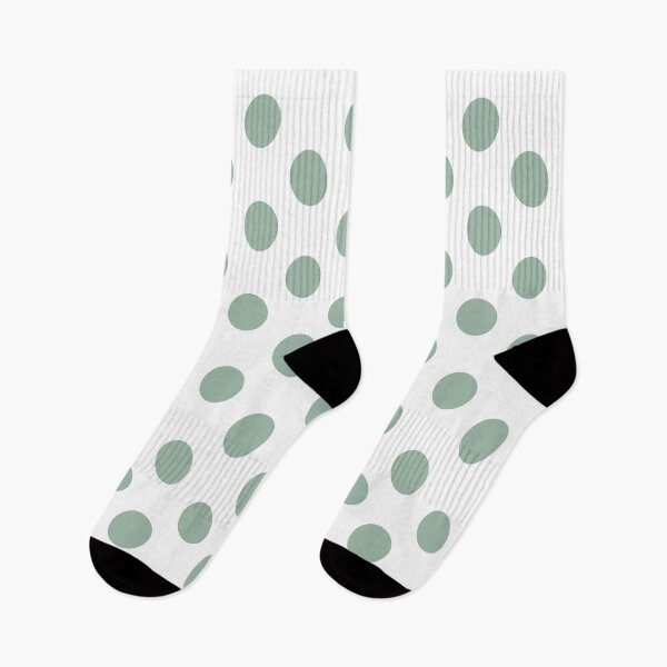 Item preview, Medium MUTED GREEN and WHITE POLKA DOTS designed and sold by RachelMacht.
