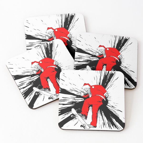 Item preview, Santa on a Skateboard designed and sold by IBeTrey.