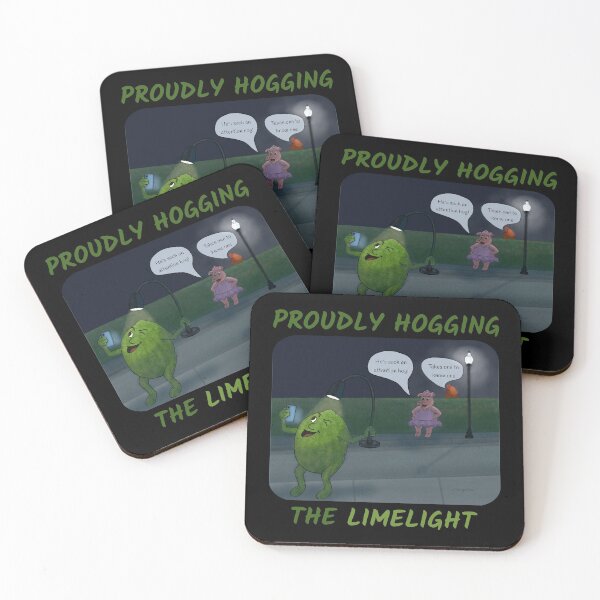 Item preview, Proudly Hogging the Limelight – Funny cartoon of a lime taking a selfie designed and sold by Crystal Raymond.
