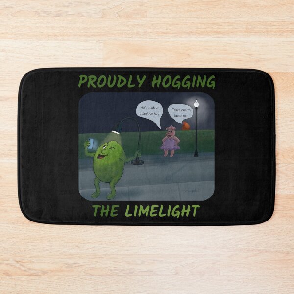 Item preview, Proudly Hogging the Limelight – Funny cartoon of a lime taking a selfie designed and sold by Crystal Raymond.