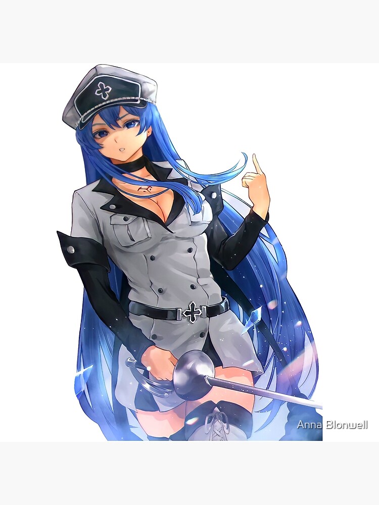 Esdeath Akame Ga Kill Anime Girl Gift | Art Board Print