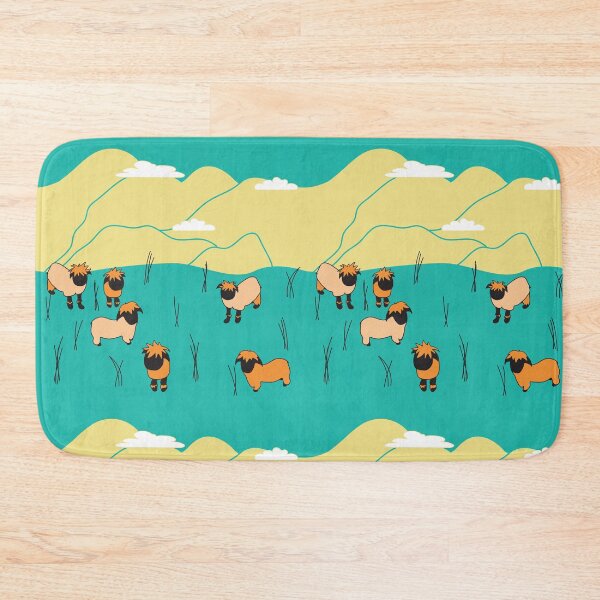 Item preview, Blacknose Swiss Sheep Aqua and orange designed and sold by DannysReRemodel.