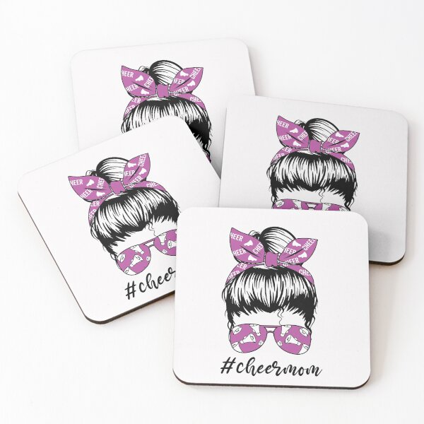 Item preview, Cheer Mom Messy Bun Cheerleading Cheerleader Mom Squad designed and sold by clothesy7.