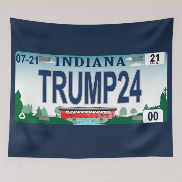 Item preview, Trump24 Indiana License Plate designed and sold by enriquepma.