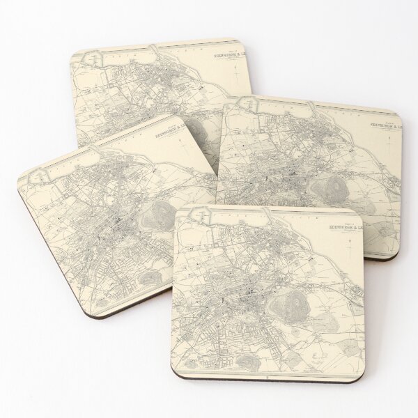 Item preview, Old Edinburgh Scotland Map (1912) Vintage Scottish Capital City & Street Atlas designed and sold by BravuraMedia.