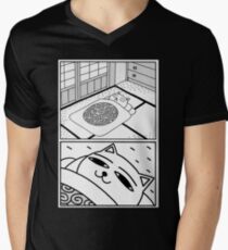 Sleepy cat Men's V-Neck T-Shirt