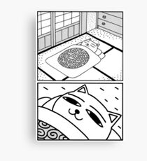 Sleepy cat Canvas Print