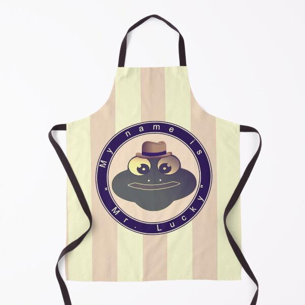 Item preview, Frog's face with the phrase "My name is Mr. Lucky" designed and sold by storefunnypets.