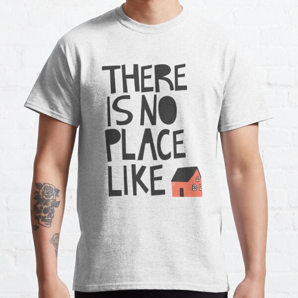 Mens Theres No Place Like Home T Shirt Funny Baseball Saying Graphic Cool  Gift Dad (Heather Navy) - L Graphic Tees 