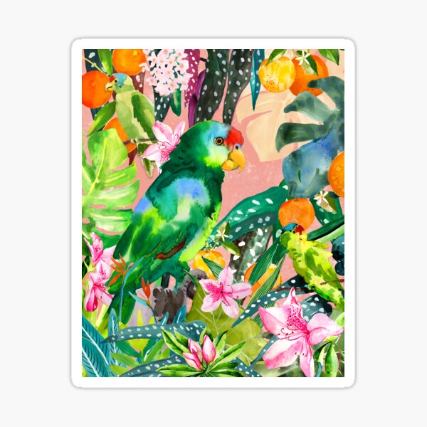 Pasadena Parrot Sticker
