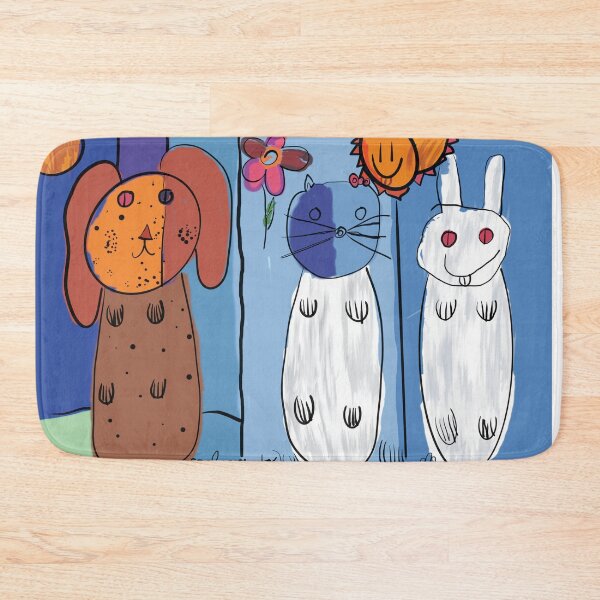 Item preview, Dog Cat Rabbit Friends designed and sold by veronicajorge.