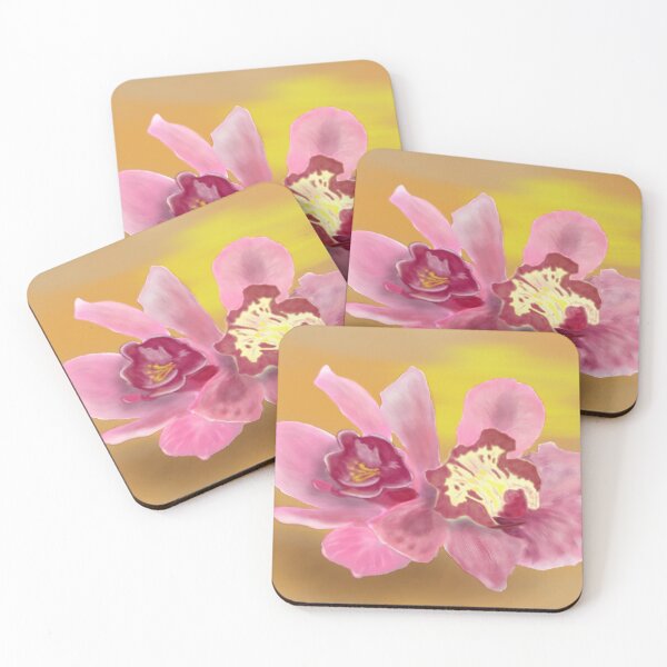 Item preview, Two orchid flowers in pastel designed and sold by SilvioJust.