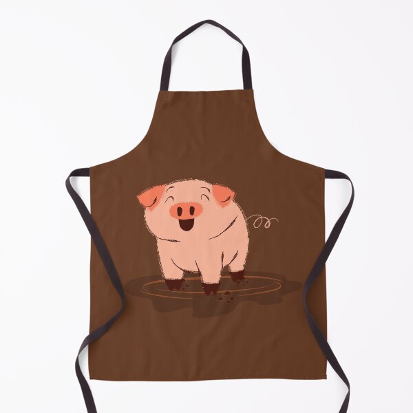 Item preview, Aesthetic Funny Cute Pig in the Mud designed and sold by Curlyredflowers.