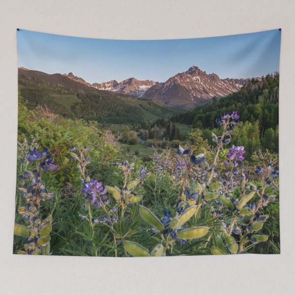 Item preview, Mount Sneffels Summer Rocky Mountain Wildflowers Colorado designed and sold by LandscapeArtCP.