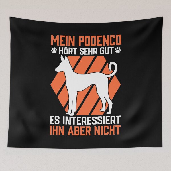 Item preview, My podenco listens well hound greyhound gift designed and sold by madgrfx.
