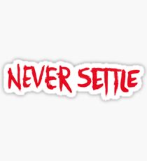 OnePlus - Never Settle Sticker