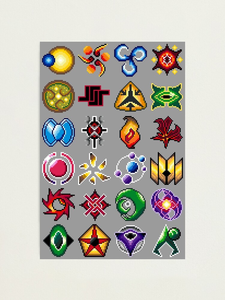 All Twilight Imperium Factions Pixel Art - Vertically Arranged