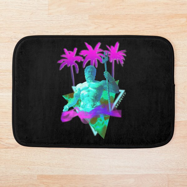 Item preview, Neon Poseidon Vaporwave Synthwave Greek God Statue designed and sold by ShirtVibes.