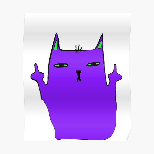 Posters Sur Le Theme Gif Chat En Col C3 A8re Redbubble