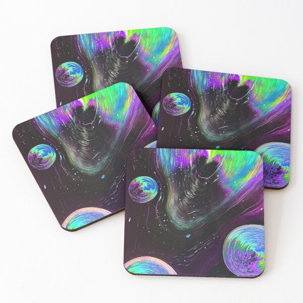 Item preview, Warped Space, Galaxy, Colorful Outer Space, Purple Planets, Worm hole, Planets, Outer space designed and sold by Nostrathomas66.