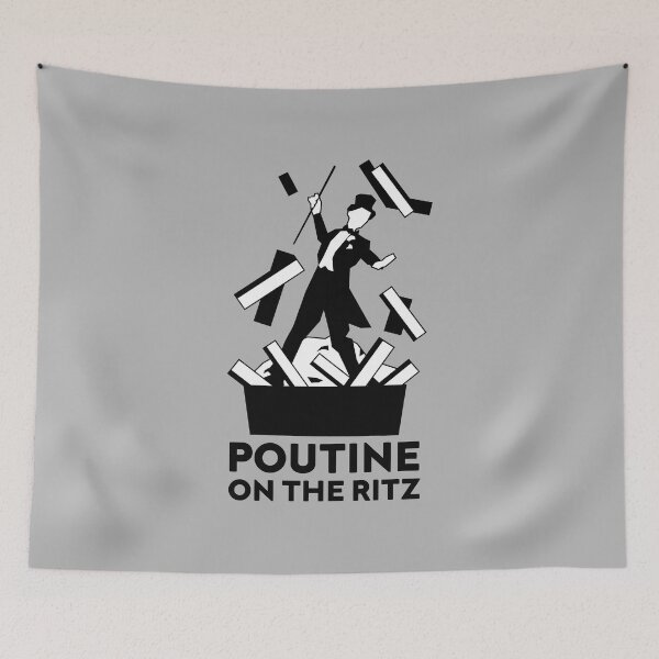 Item preview, Poutine on the Ritz (Black and White) designed and sold by FrancoStyle.