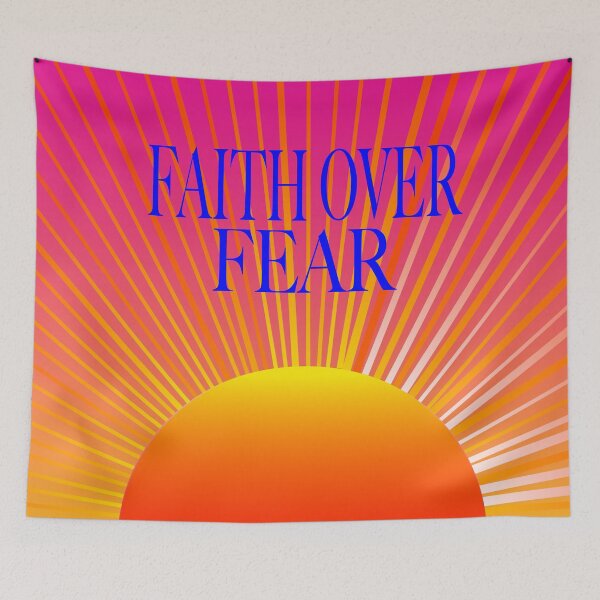 Item preview, Faith Over Fear Sunrise graphic designed and sold by EdwardMonet.